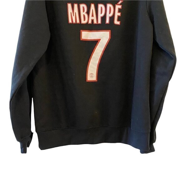 Paris Saint-Germain Kylian Mbappé Justice League Unisex Sweatshirt Black Crew XL - Picture 2 of 10